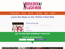 Tablet Screenshot of boulderflashmob.com